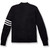 V-Neck Varsity Cardigan Sweater with embroidered logo [TX163-3461/FOU-NVY W/WH]