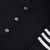 V-Neck Varsity Cardigan Sweater with embroidered logo [TX163-3461/FOU-NVY W/WH]