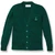 V-Neck Cardigan Sweater with embroidered logo [NY173-1001/MAK-GREEN]