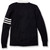 V-Neck Varsity Cardigan Sweater with school emblem [NY041-6354/JBD-NVY W/WH]