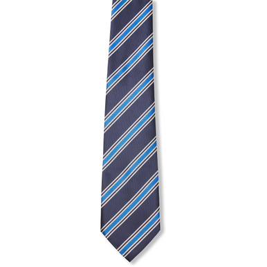 Men's Poly Tie [NJ003-3-CEC-NV/RY/WH] - FlynnO'Hara Uniforms