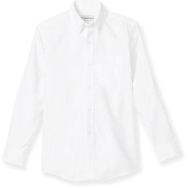 Long Sleeve Oxford Shirt with heat transferred logo [TX167-OX-L