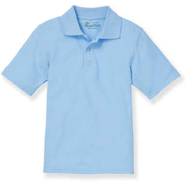 Short Sleeve Polo Shirt [FL058-KNIT-SS-BLUE] - FlynnO'Hara Uniforms