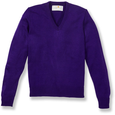 Callaway Xシリーズ パープル Vネックセーター V-Neck Pullover Sweater with embroidered logo [PA527-6500/RC