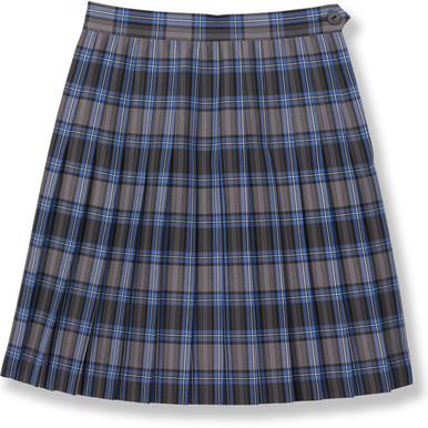 Knife Pleat Skirt [PA605-532-47-BLUE/GY]