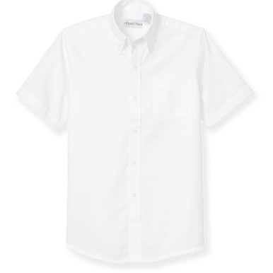 Short Sleeve Oxford Shirt [NJ100-OXF-SS-WHITE] - FlynnO'Hara Uniforms