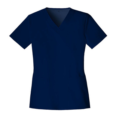 Luxe V-Neck Top [AK040-1845-NAVY] - FlynnO'Hara Uniforms