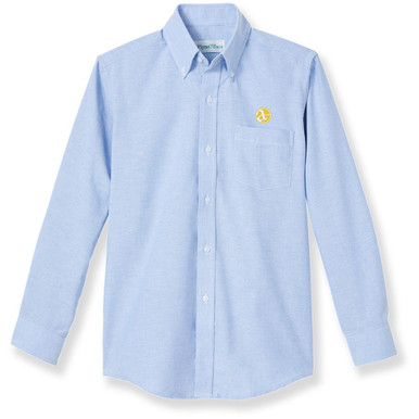 Long Sleeve Oxford Shirt with embroidered logo [NY268-OX-L ACB