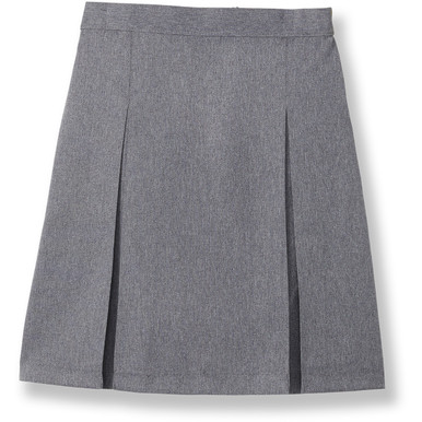 Pleated Skirt with Elastic Waist [NJ184-34-8-GREY] - FlynnO