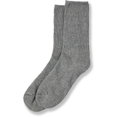 Crew Socks [NY001-CREW-HE GREY] - FlynnO'Hara Uniforms