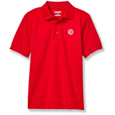 Performance Polo Shirt with embroidered logo [TX015-8500-WWC-RED