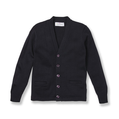 PHK-I9F804 BLACK&WHITE STRIPED LOGO CARDIGAN main image 1