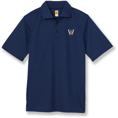 Performance Polo Shirt with embroidered logo [MA012-8500-AWL-NAVY