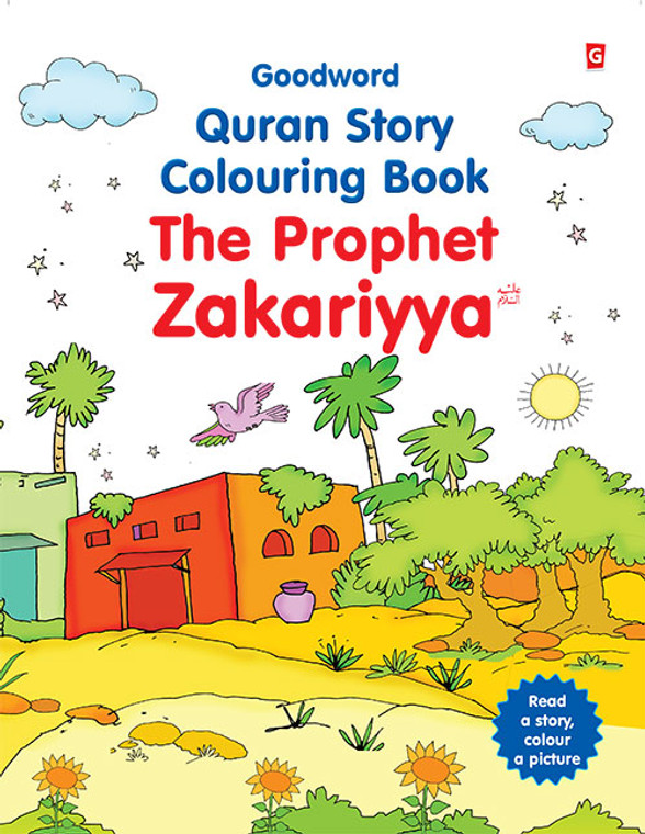 coloring book, Prophet Zakariya story, Quran stories for kids