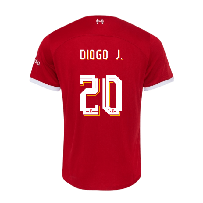 DIOGO J. #20 Liverpool 23/24 Authentic Men's Home Shirt - LFC Font