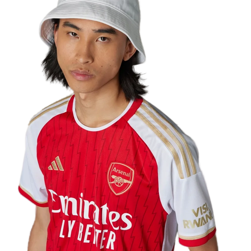 SAKA #7 Arsenal 23/24 Stadium Men's Home Shirt - Arsenal Font