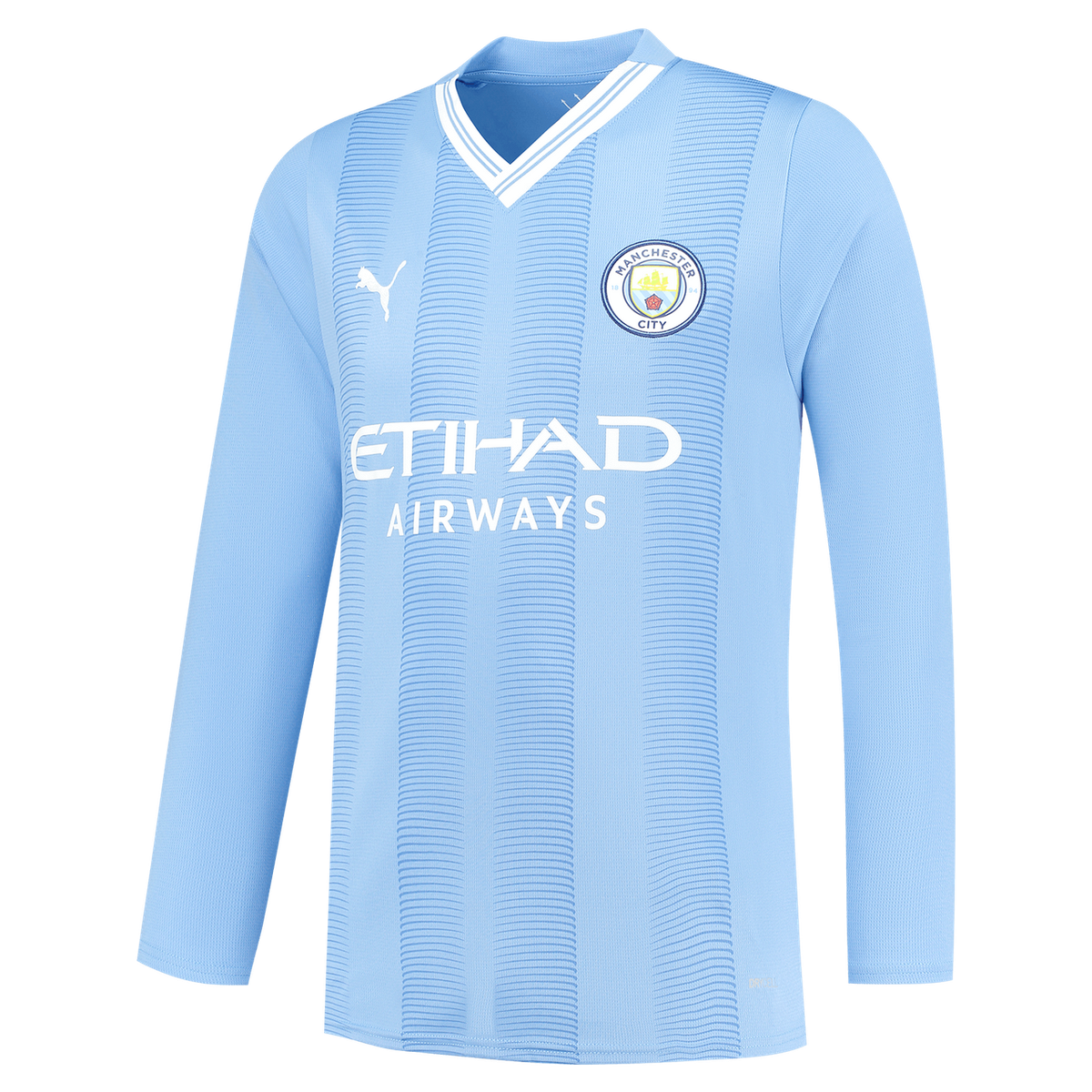 FODEN #47 Manchester City 23/24 Men's Home Long Sleeve Shirt - Man City Font