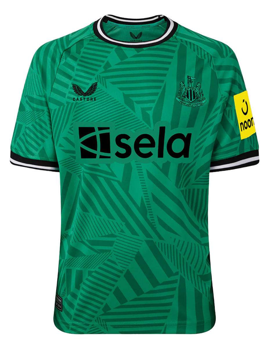 BRUNO G. #39 Newcastle United 23/24 Kid's Away Shirt and Shorts - PL Font