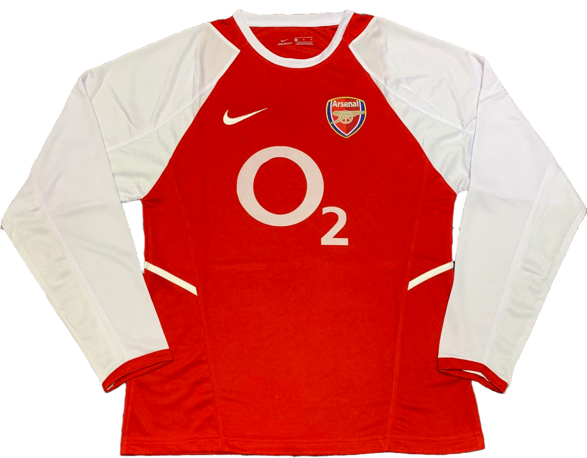 Arsenal 02/04 Men's Home Retro Long Sleeve Shirt