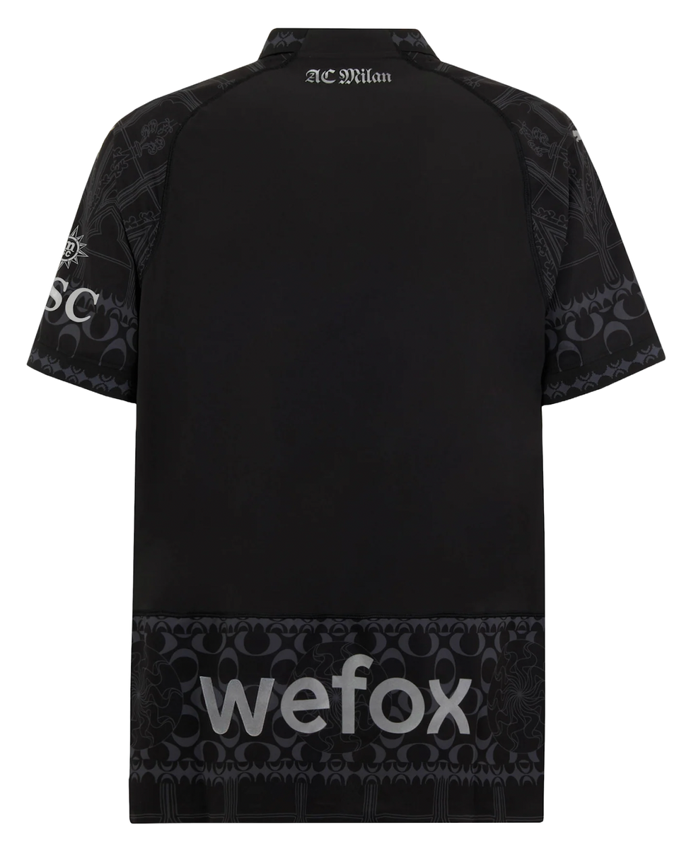 AC Milan X Pleasures 23/24 Authentic Men's Dark Shirt