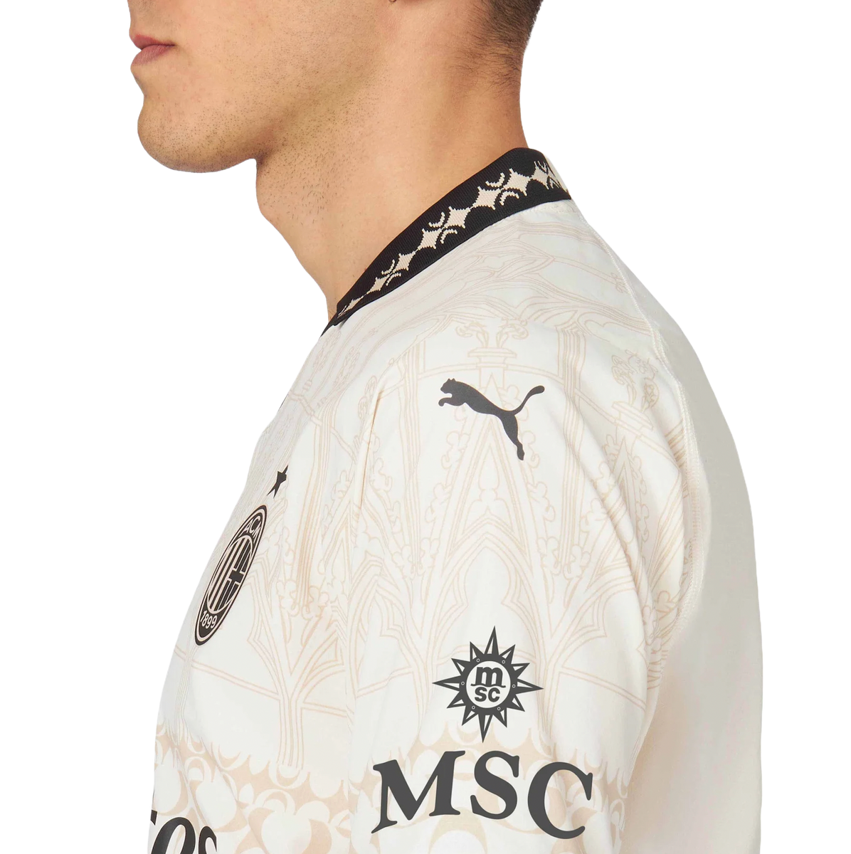 AC Milan X Pleasures 23/24 Authentic Men's Light Shirt