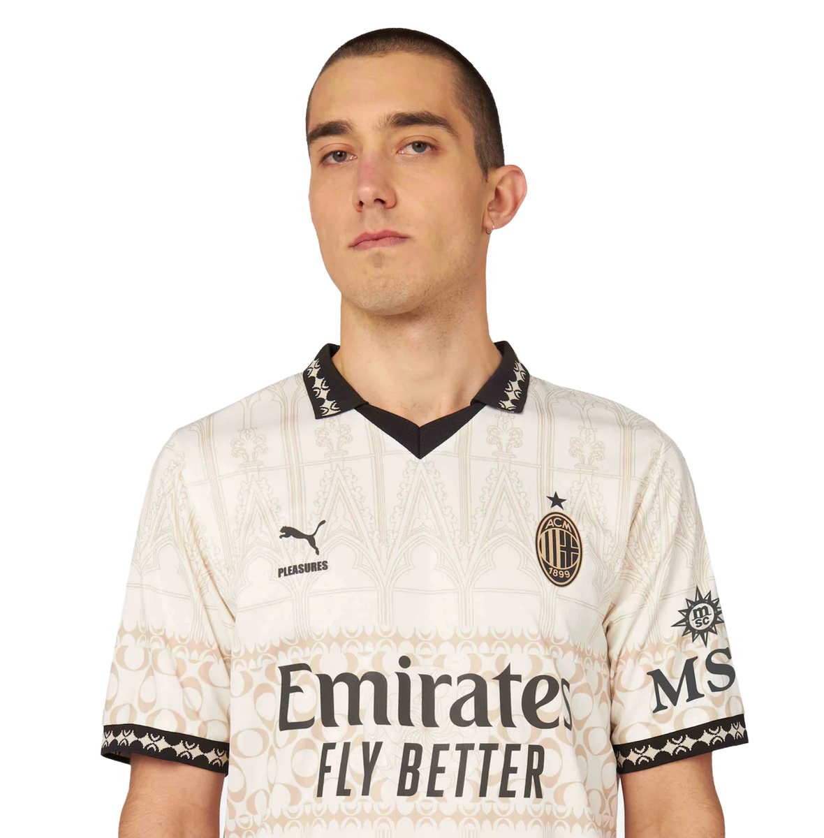 AC Milan X Pleasures 23/24 Stadium Men's Light Shirt