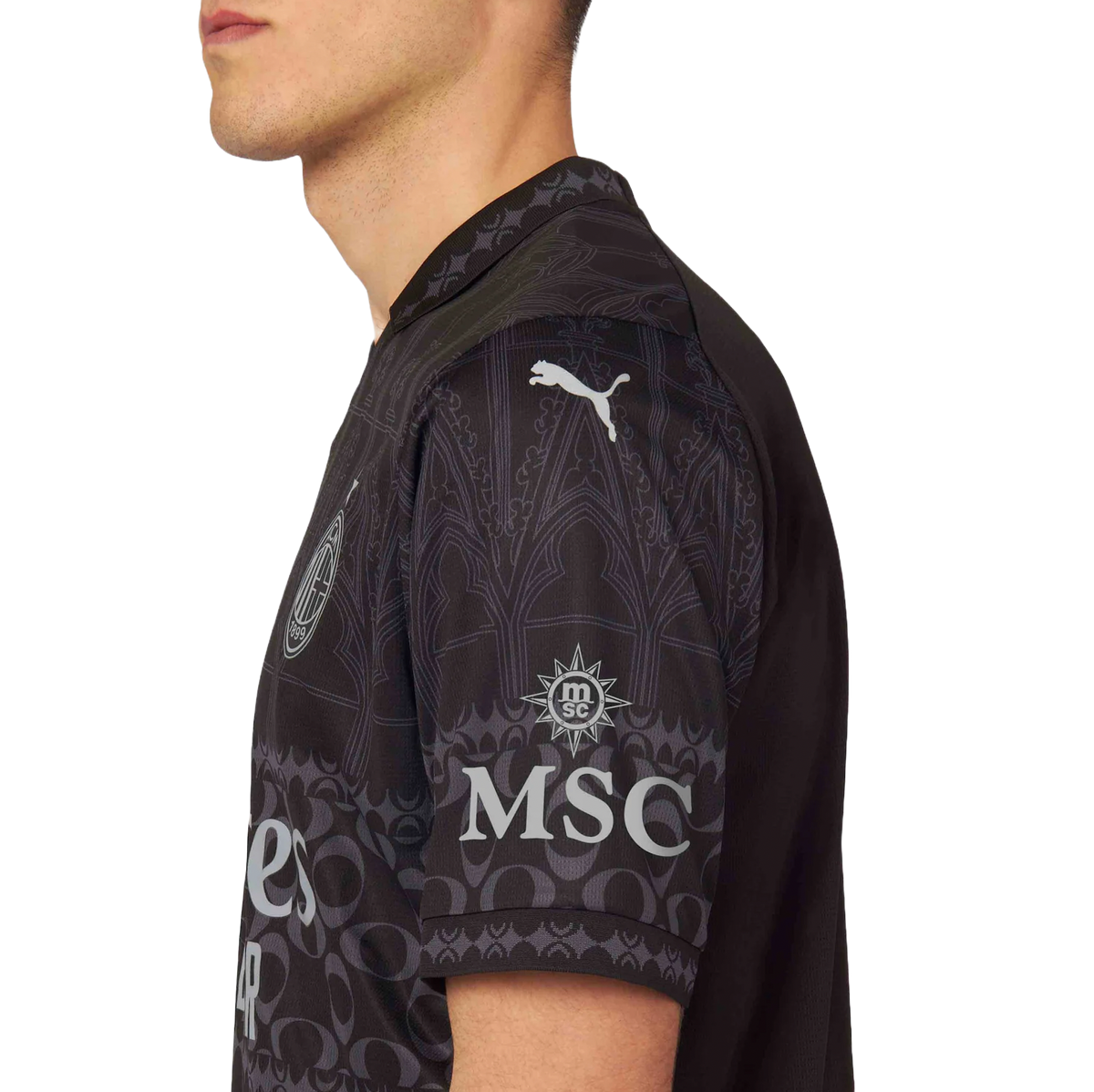 AC Milan X Pleasures 23/24 Stadium Men's Dark Shirt