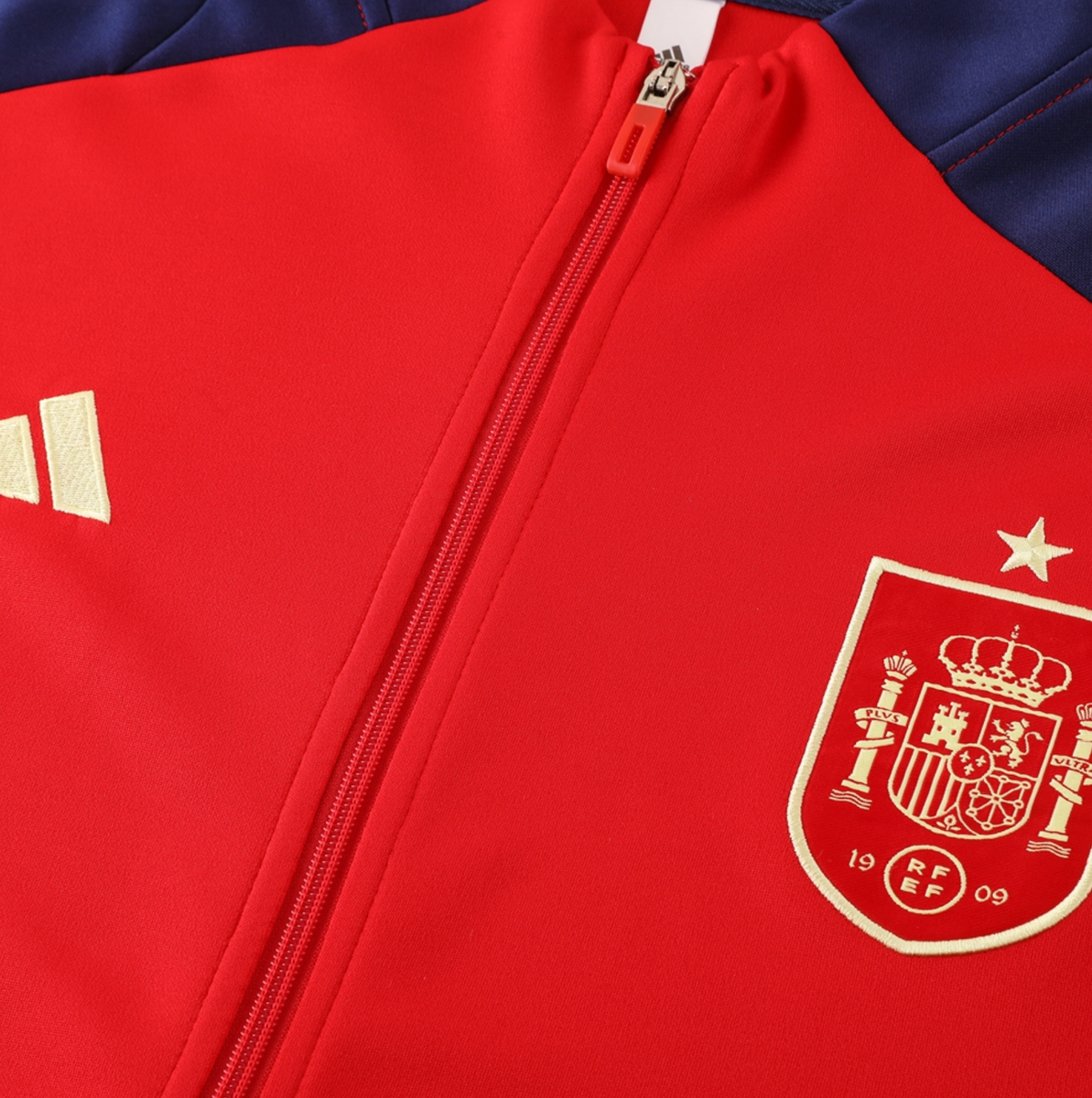 Spain 24/25 Men's Red Long Zip Jacket