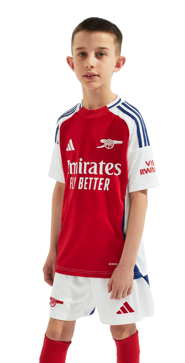 SAKA #7 Arsenal 24/25 Kid's Home Shirt and Shorts - Arsenal Font