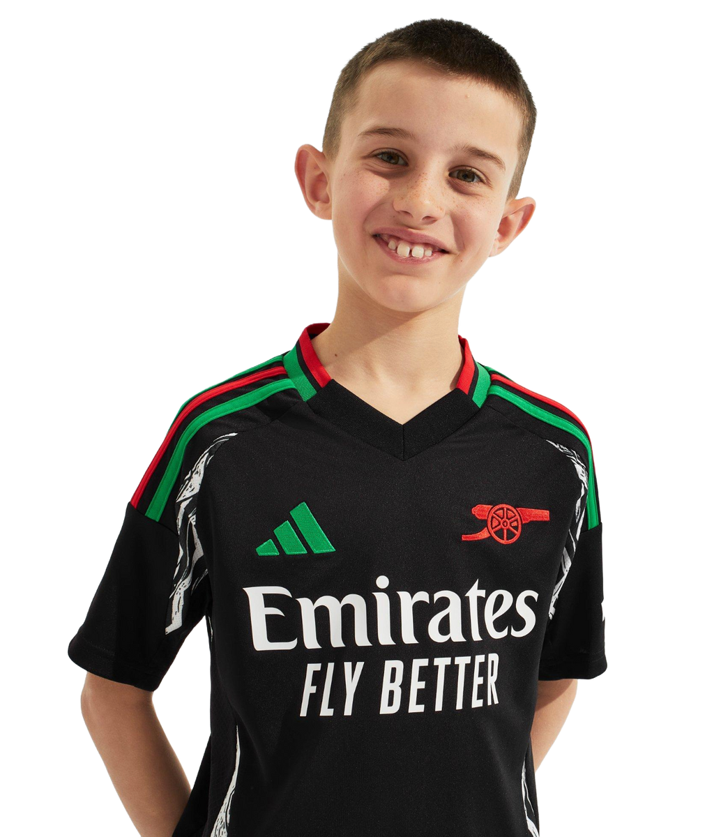 RICE #41 Arsenal 24/25 Kid's Away Shirt and Shorts - PL Font