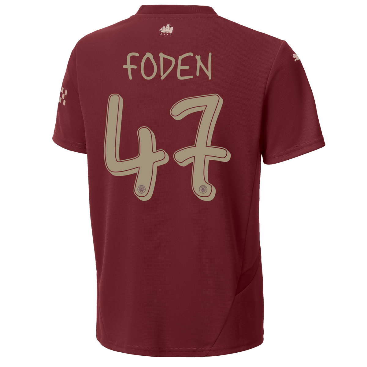 FODEN #47 Manchester City 24/25 Kid's Third Shirt and Shorts - Man City Font