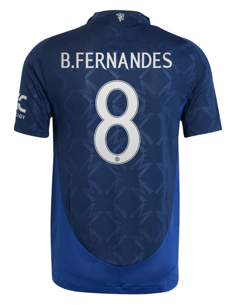 B.FERNANDES #8 Manchester United 24/25 Authentic Men's Away Shirt - Man United Font