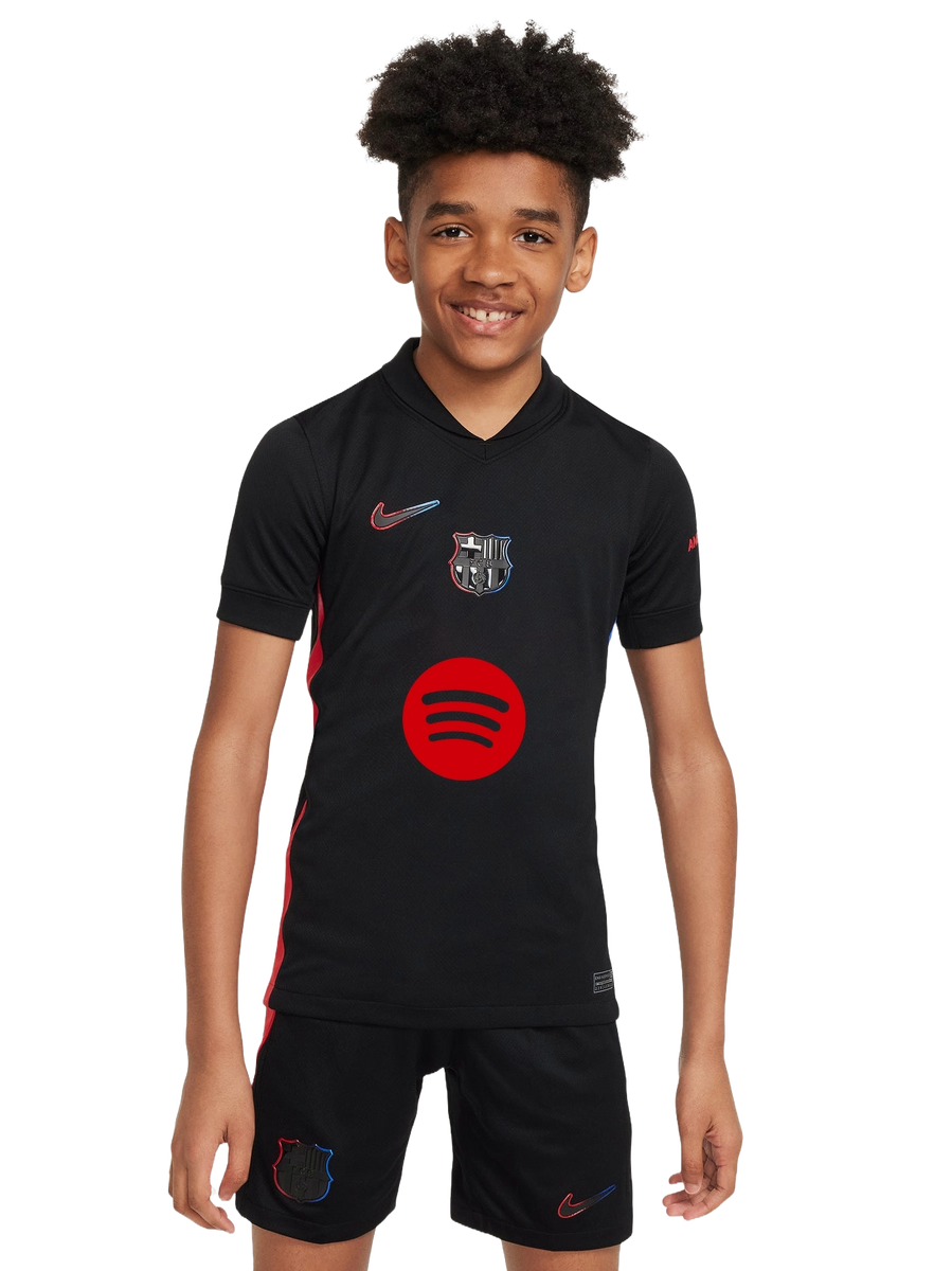Barcelona 24/25 Kid's Away Shirt and Shorts