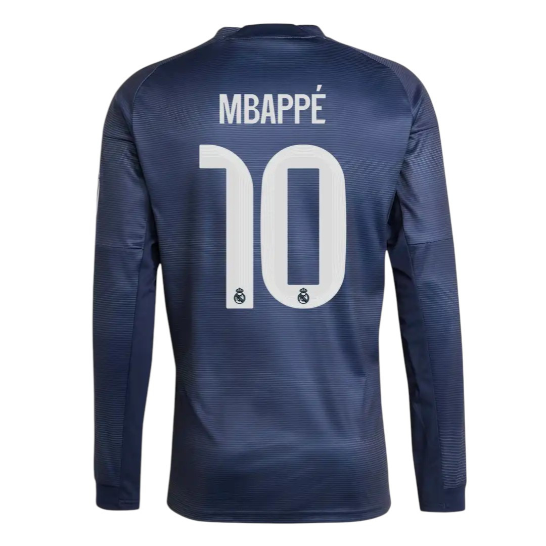 MBAPPÉ #10 Real Madrid 25/26 Men's Away Long Sleeve Shirt