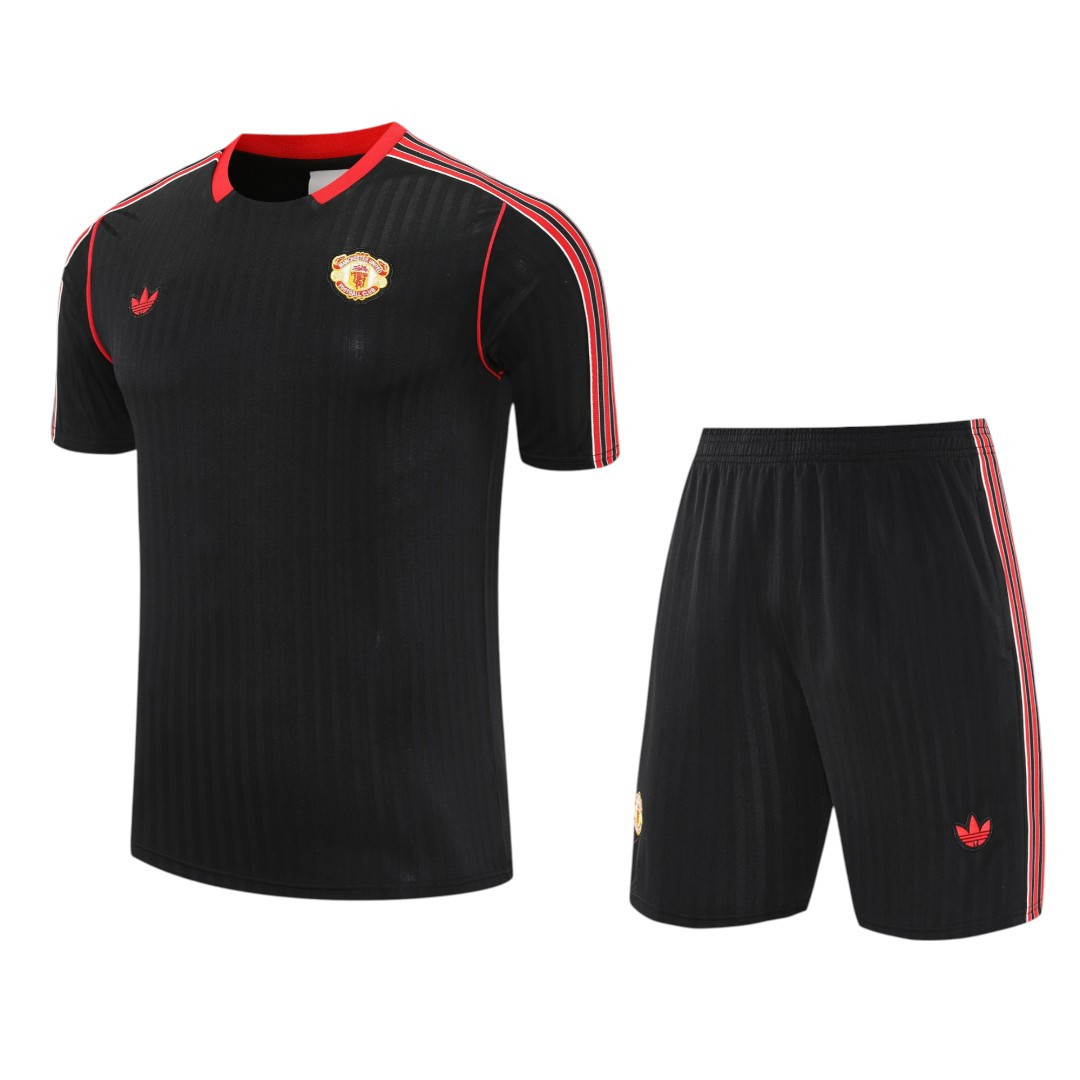 Manchester United 25/26 Men's Black-Red Terrace Icon Shirt