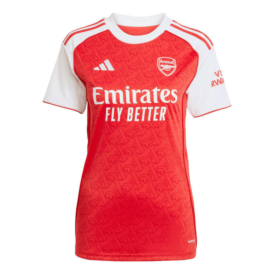ØDEGAARD #8 Arsenal 25/26 Women's Home Shirt - Arsenal Font