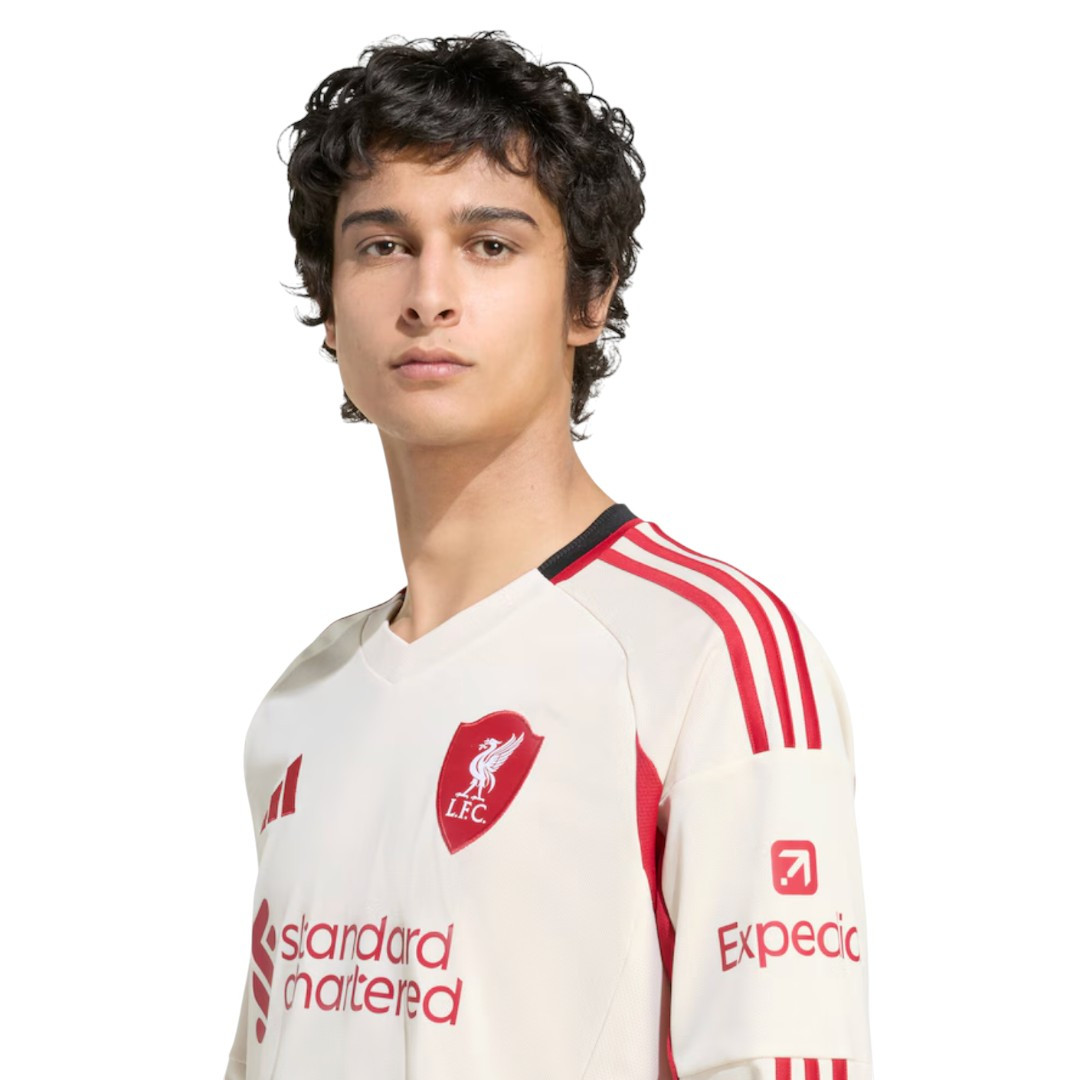 ISAK #9 Liverpool 25/26 Men's Away Long Sleeve Shirt - Liverpool Font