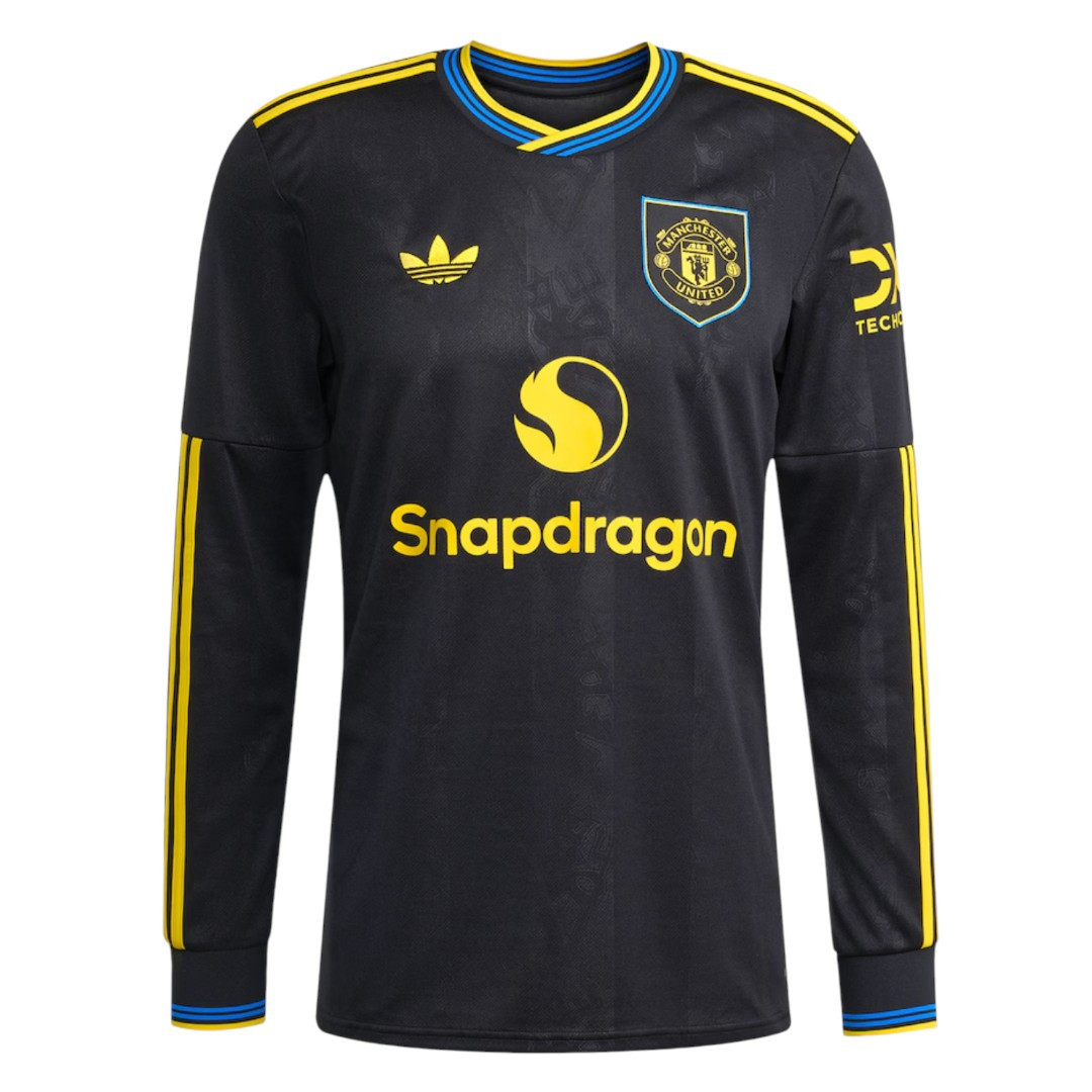 B.FERNANDES #8 Manchester United 25/26 Men's Third Long Sleeve Shirt - PL Font