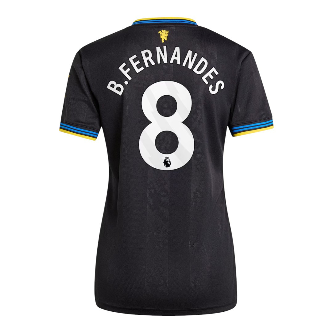 B.FERNANDES #8 Manchester United 25/26 Women's Third Shirt - PL Font