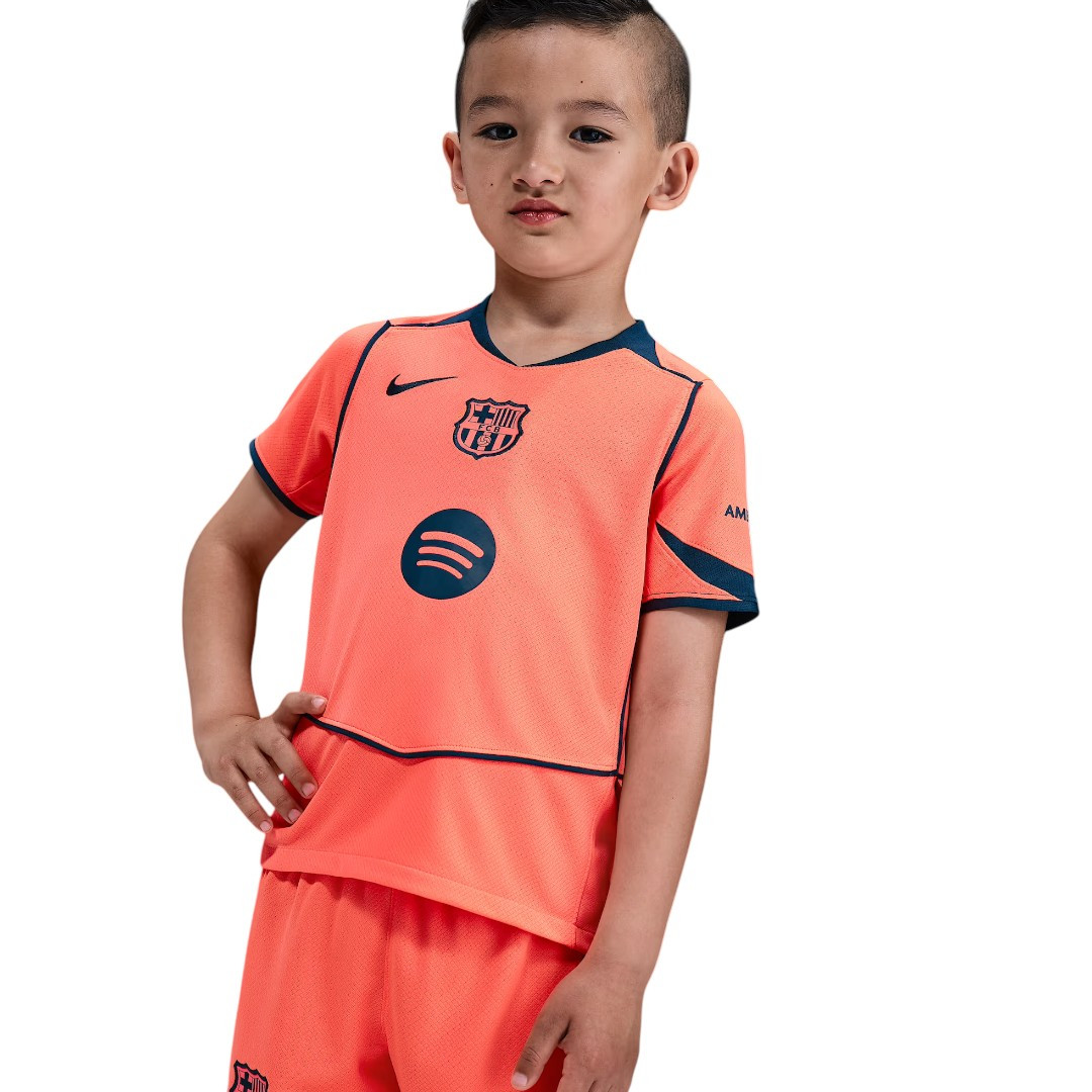 LAMINE YAMAL #10 Barcelona 25/26 Kid's Third Mini-Kit - La Liga Font