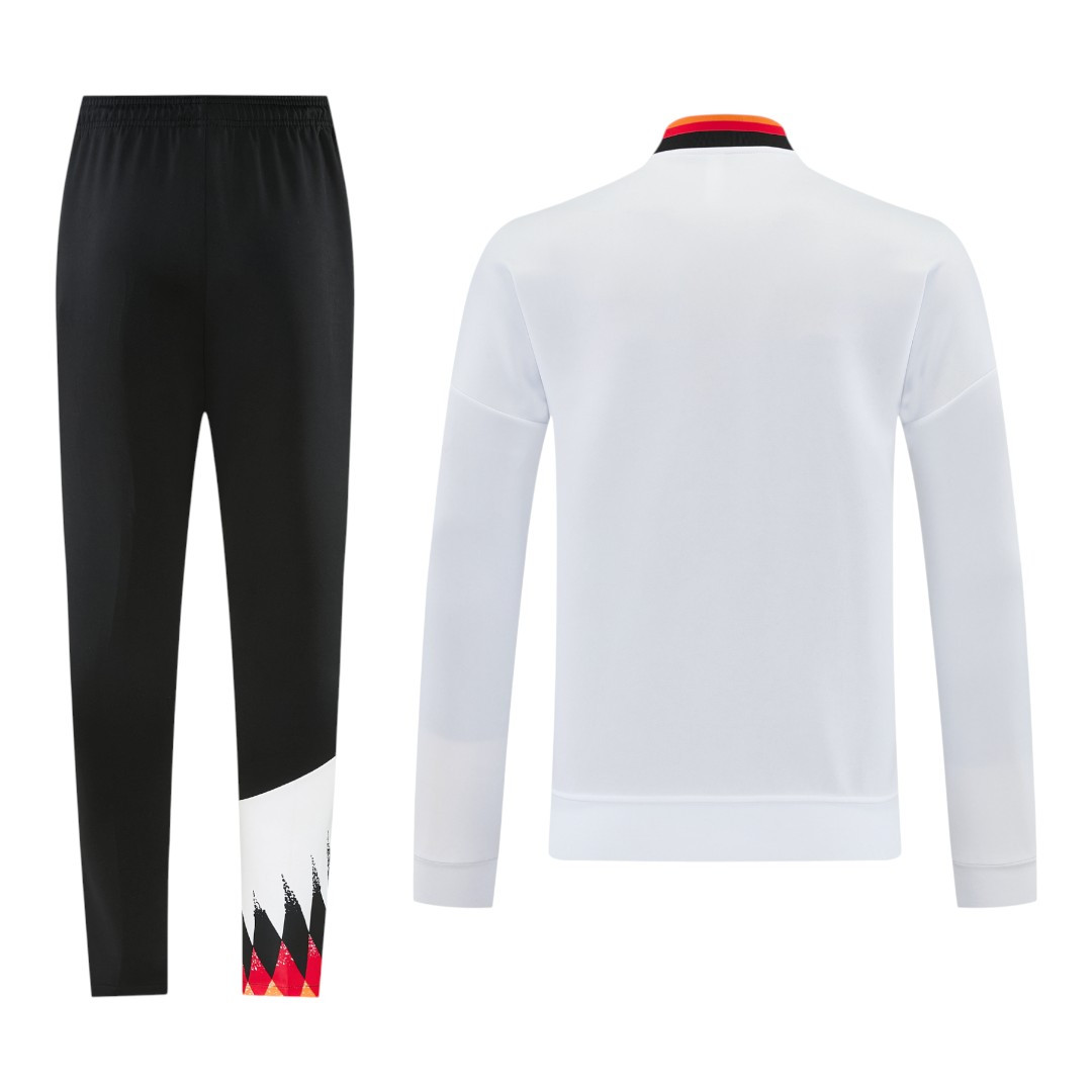 Germany 2026 Men's Remake White Long Zip Jacket