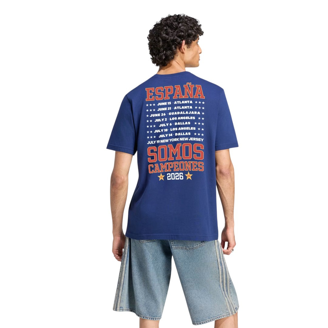 Spain 2026 Men's World Champions Blue T-Shirt