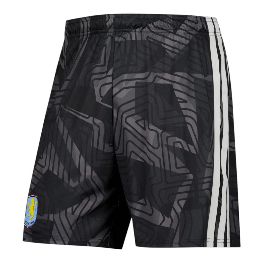Aston Villa 26/27 Kid's Black Goalkeeper Set