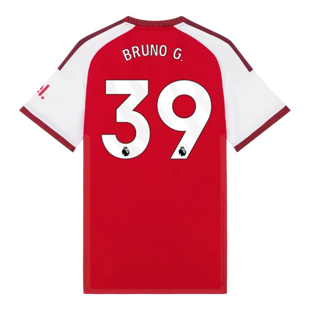 BRUNO G. #39 Arsenal 26/27 Stadium Men's Home Shirt - PL Font