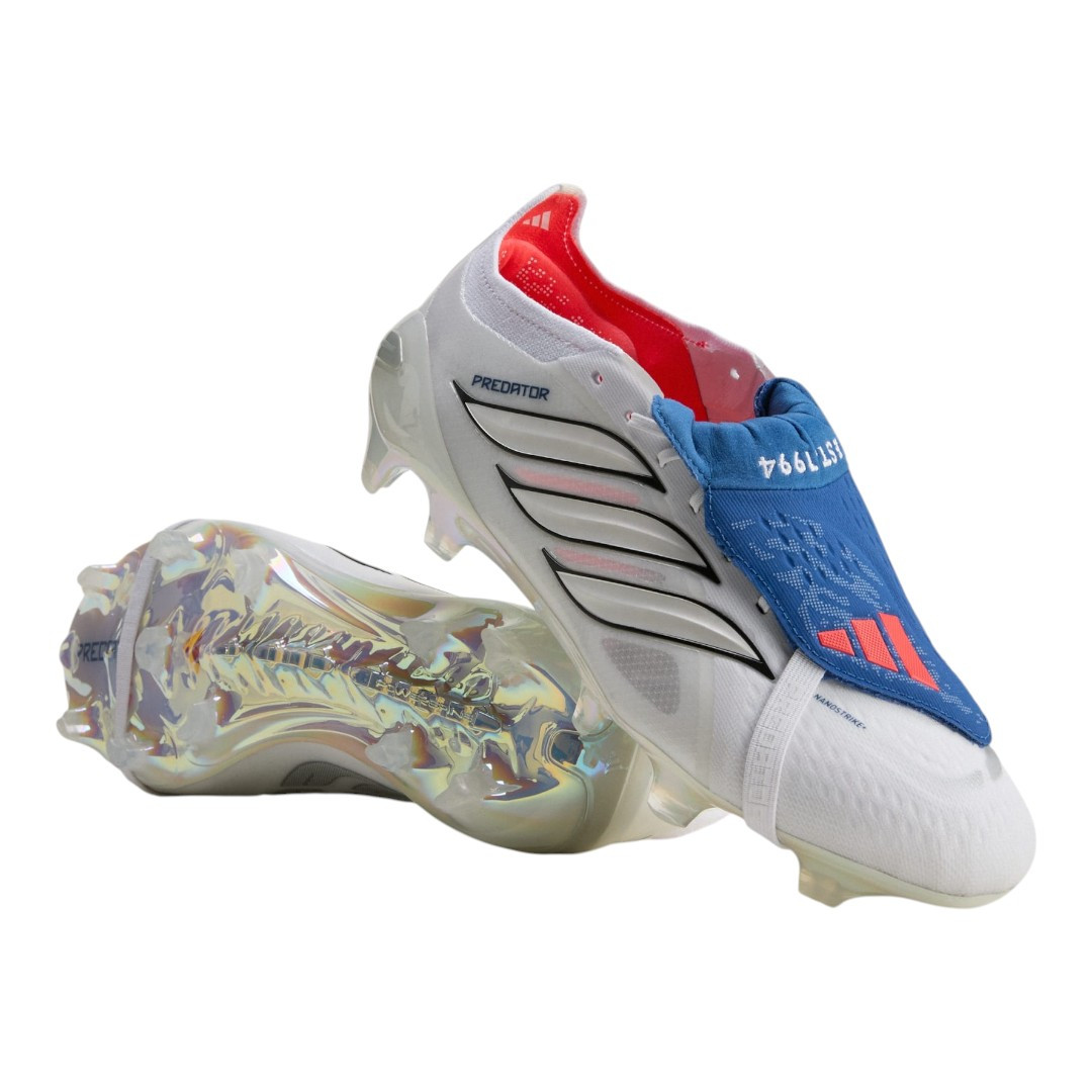 Predator Elite FG Fold-Over Tongue - White/Blue
