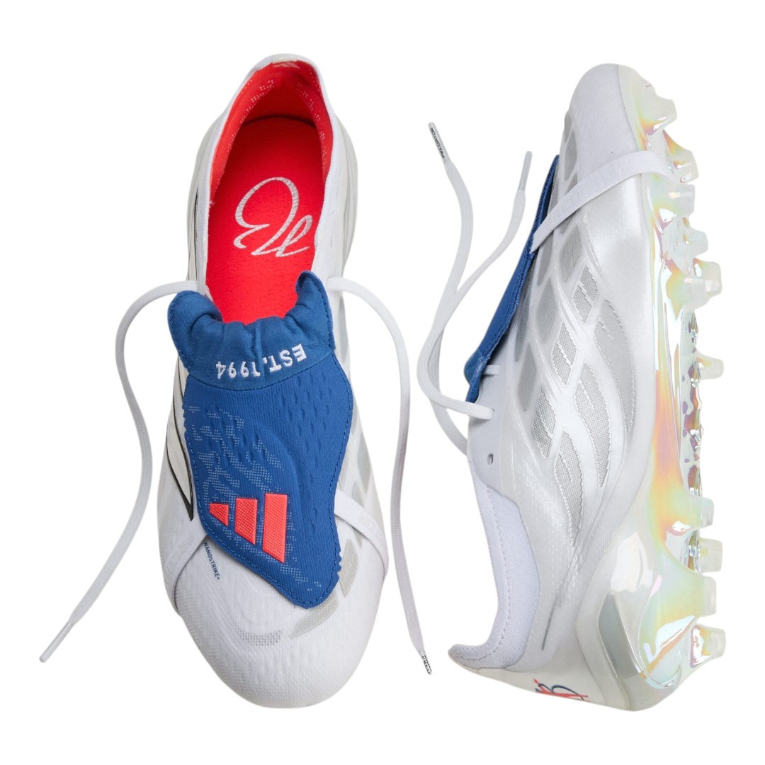 Predator Elite FG Fold-Over Tongue - White/Blue