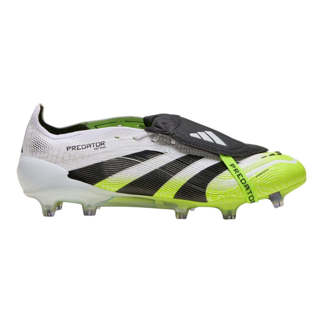 Predator Elite FG Fold-Over Tongue - White/Black/Yellow