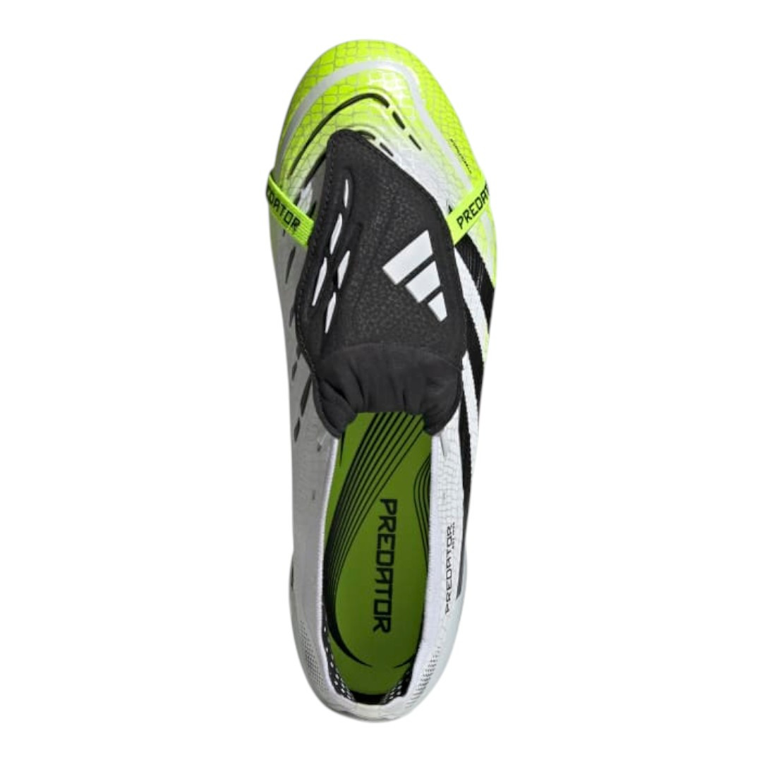 Predator Elite FG Fold-Over Tongue - White/Black/Yellow