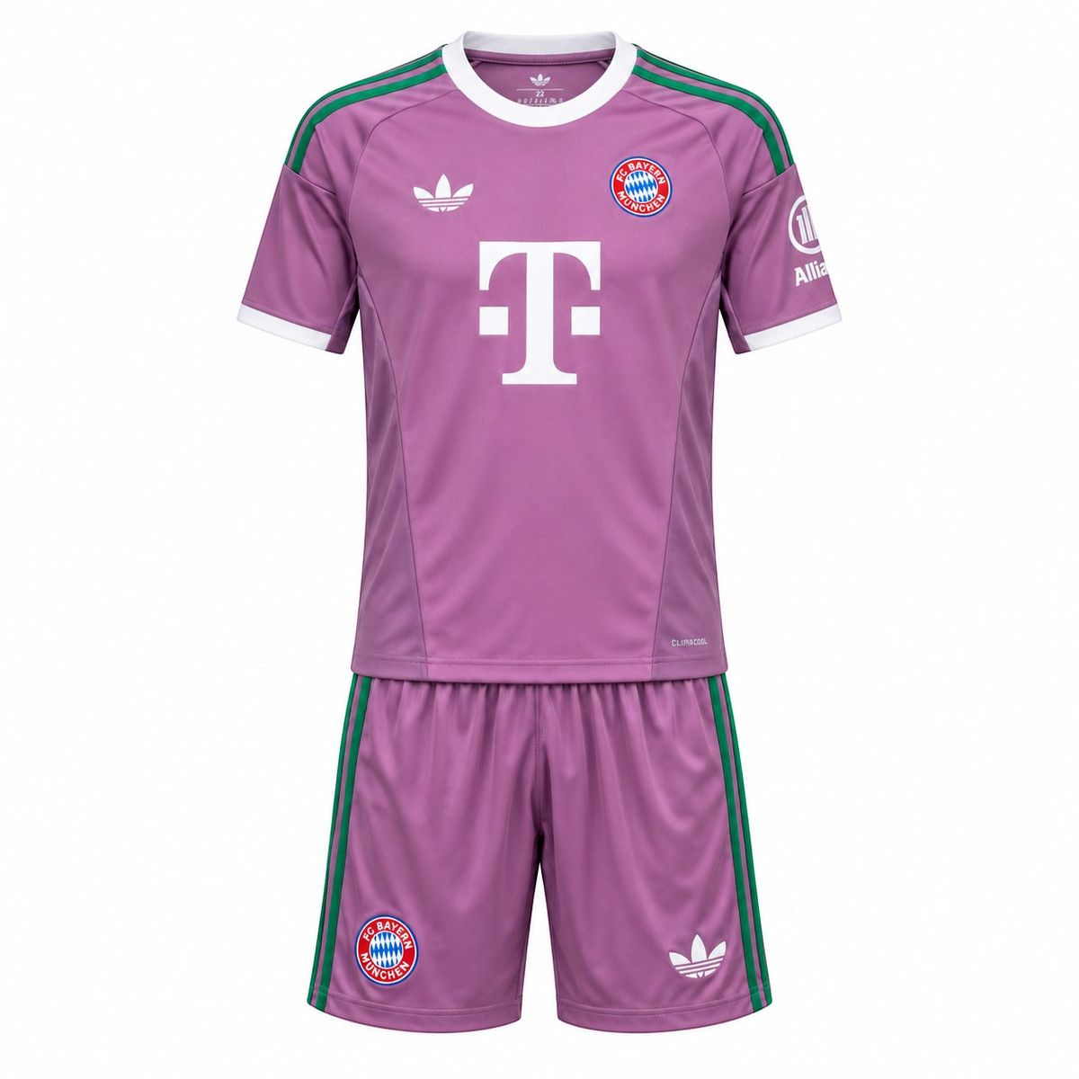 Bayern Munich 26/27 Kid's Purple Goalkeeper Set