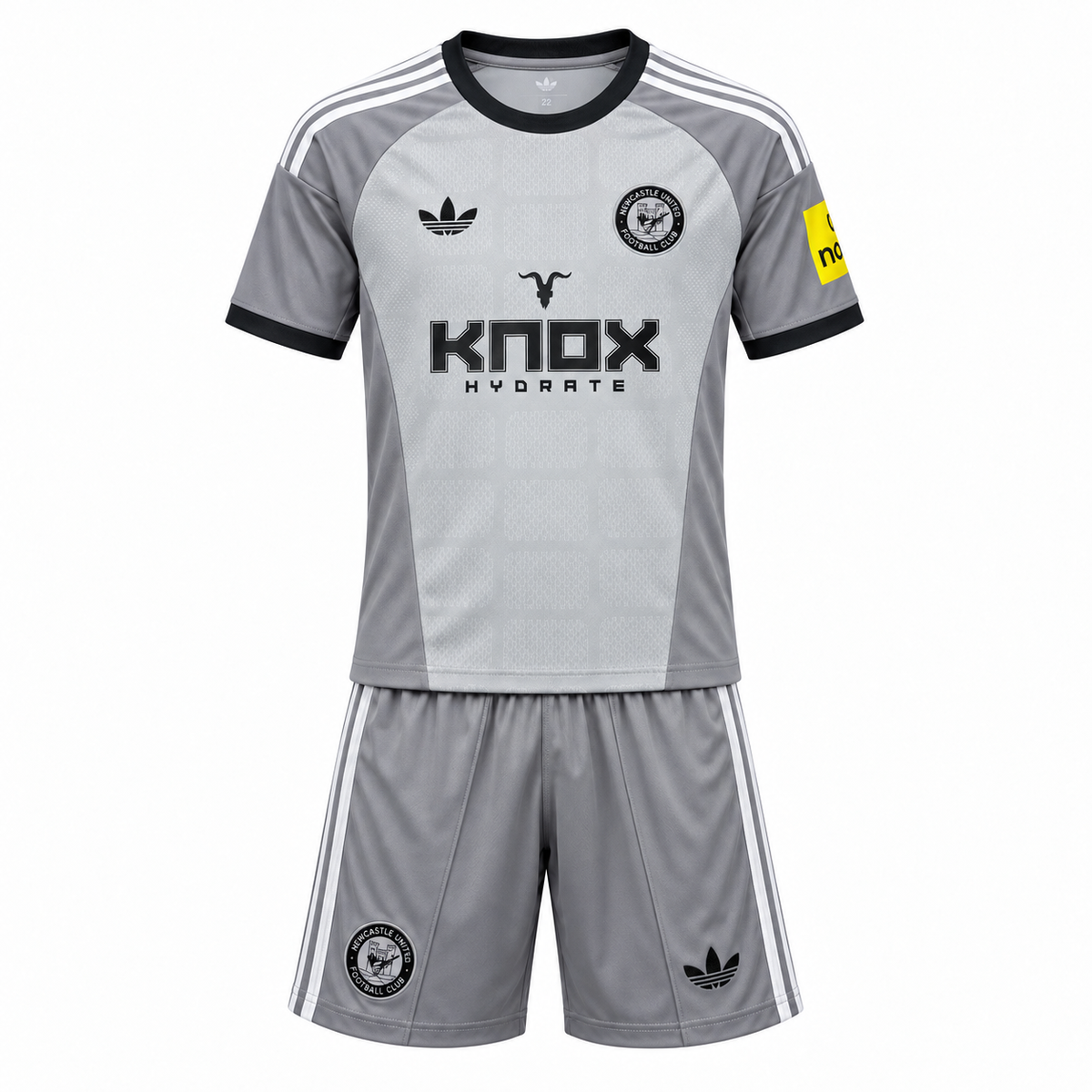 Newcastle United 26/27 Kid's Gray Goalkeeper Set
